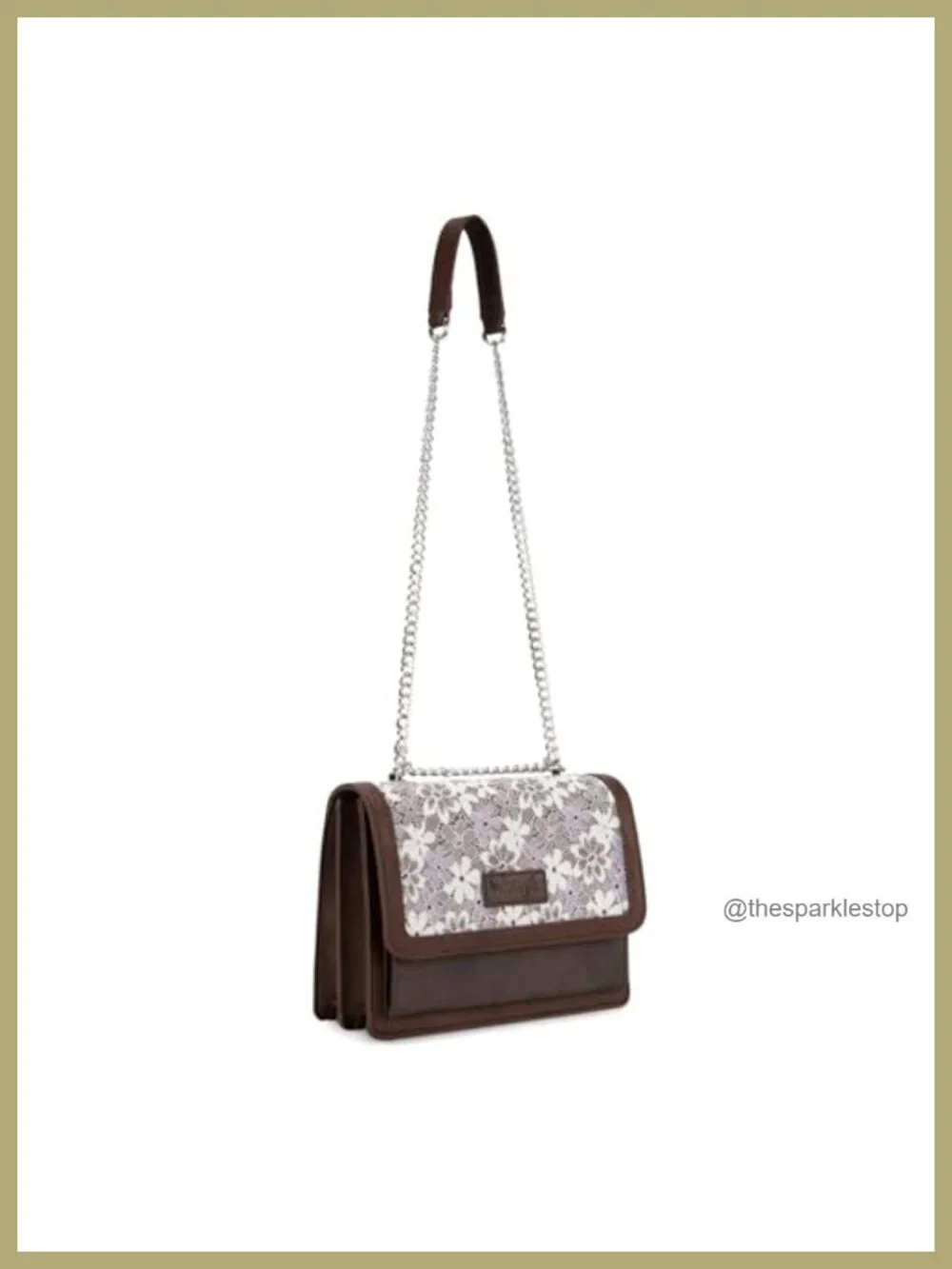 Wrangler Flap Crossbody Purse for Women Floral Tooled Shoulder Bag